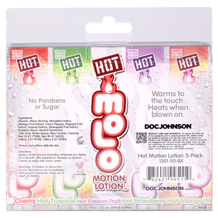 Hot Motion Lotion - 5 Pack - 1 fl. oz.