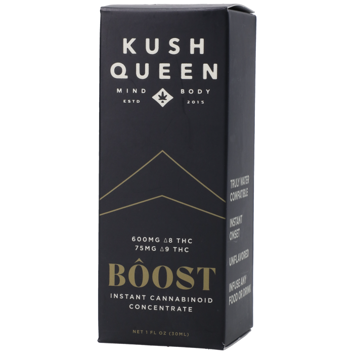 Kush Queen Boost Instant Cannabinoid Concentrate, 60gm Delta 8 THC / 75mg Delta 9 THC, 1 fl. oz