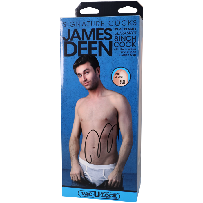Signature Cocks - James Deen - 8 Inch ULTRASKYN Cock with Removable Vac-U-Lock Suction Cup