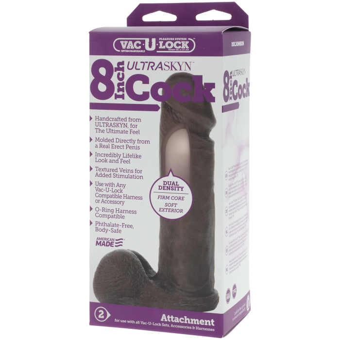 Vac-U-Lock - 8 Inch ULTRASKYN Cock