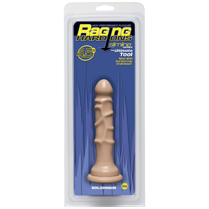 Raging Hard-Ons - Slimline With Suction Cup - 4.5 Inch Dong