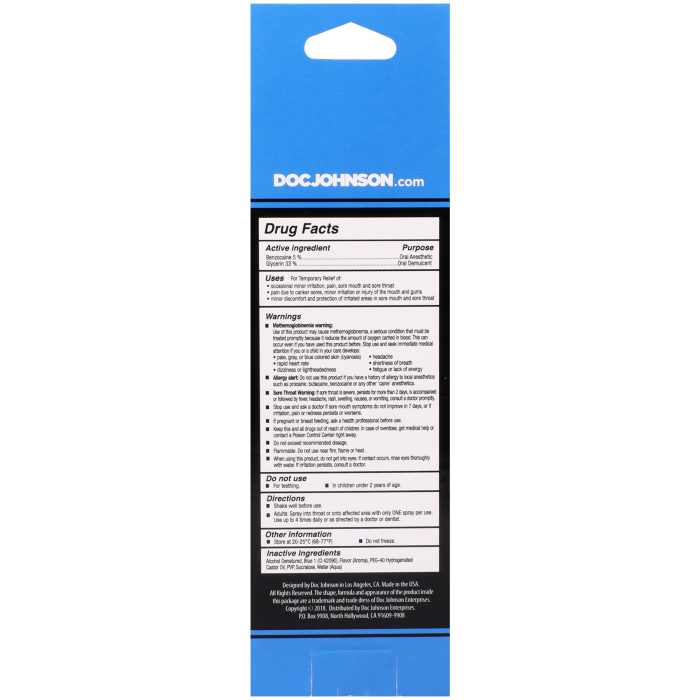 GoodHead - Deep Throat Spray - Blue Raspberry - 2 fl. oz.