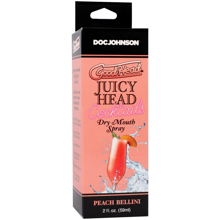 GoodHead - Juicy Head - Cocktails - Dry Mouth Spray - Peach Bellini - 2 fl. oz.