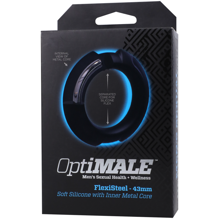 OptiMALE - FlexiSteel - Soft Silicone with Inner Metal Core - 43mm