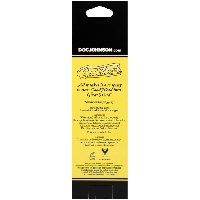 GoodHead - Juicy Head - Cocktails - Dry Mouth Spray - Lemon Drop - 2 fl. oz.