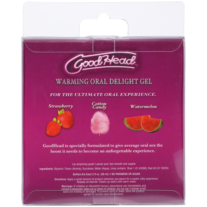 GoodHead - Warming Head - Strawberry, Cotton Candy, Watermelon - 3 pack - 2 fl. oz.