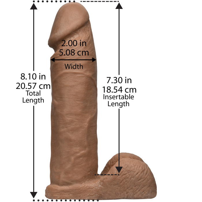 Vac-U-Lock - 8 Inch ULTRASKYN Cock