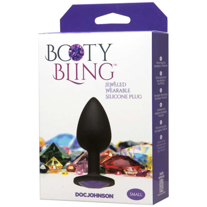 Booty Bling - Jeweled Wearable Silicone Plug - Small