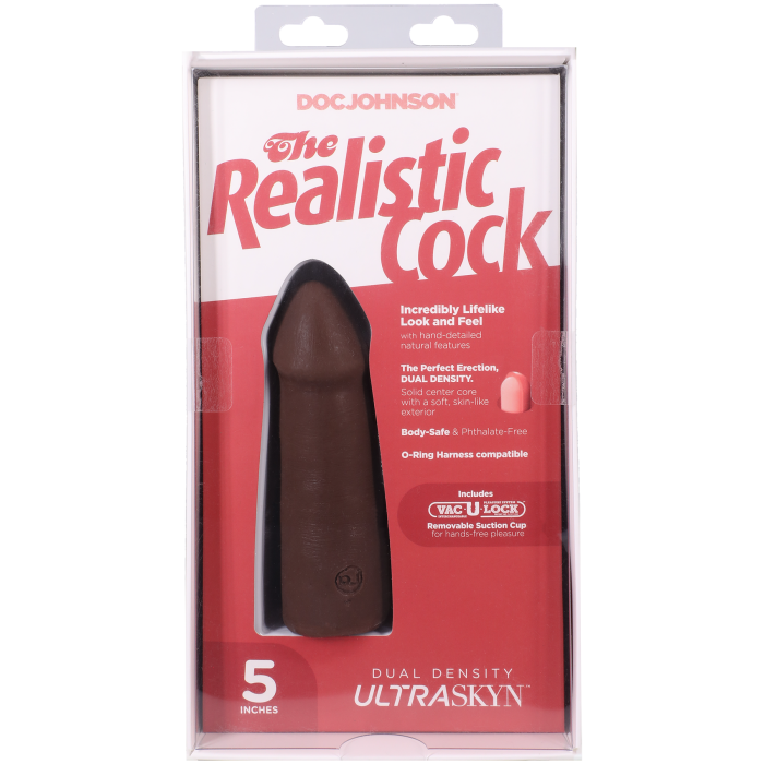 The Realistic Cock - With Removable Vac-U-Lock Suction Cup - ULTRASKYN - 5 Inch