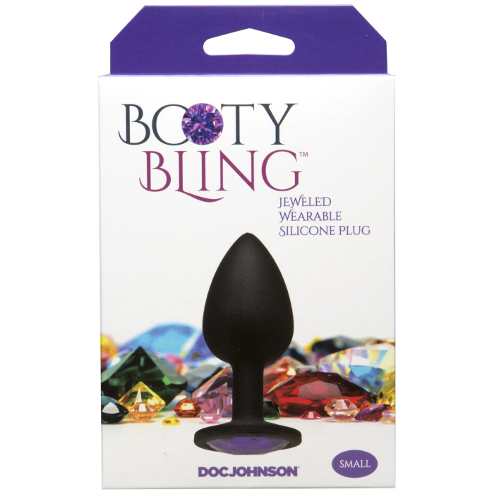 Booty Bling - Jeweled Wearable Silicone Plug - Small