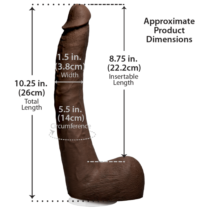 Signature Cocks - Isiah Maxwell - 10 Inch ULTRASKYN Cock with Removable Vac-U-Lock Suction Cup