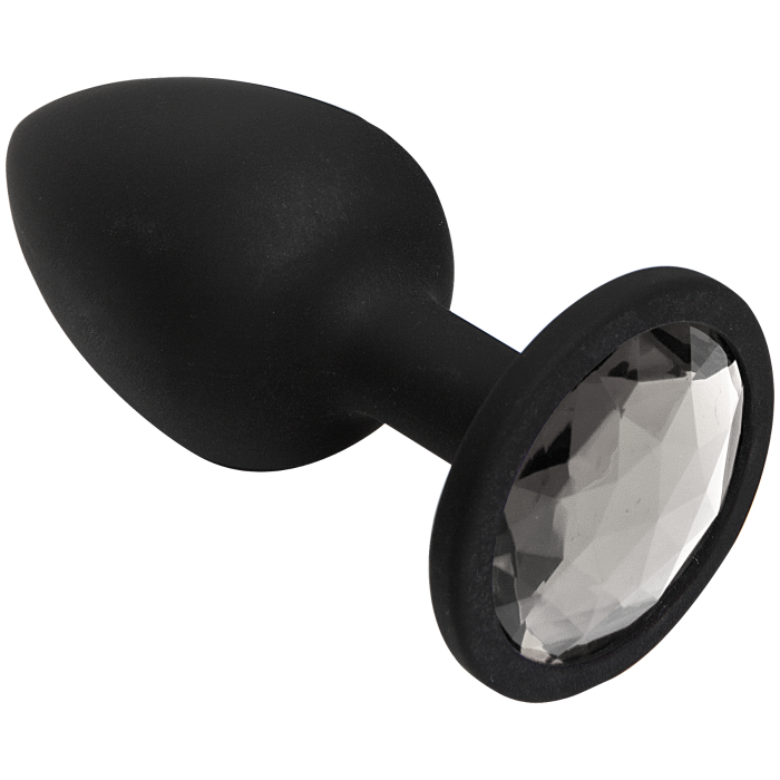Booty Bling - Jeweled Wearable Silicone Plug - Small