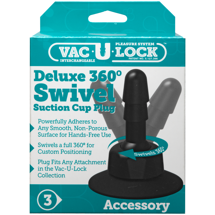 Vac-U-Lock - Deluxe 360° Swivel Suction Cup Plug