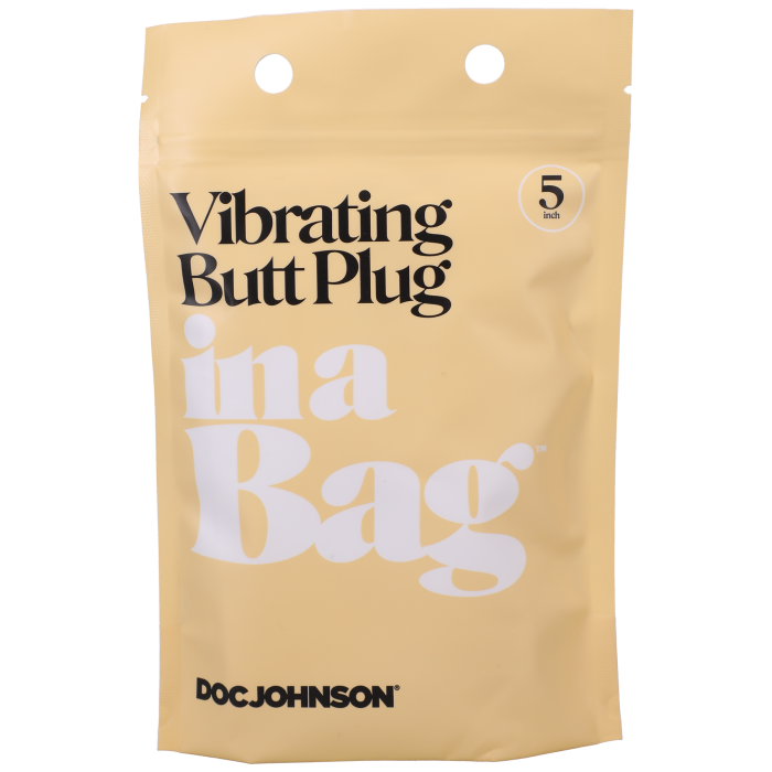 Vibrating Butt Plug In A Bag - 5 inch