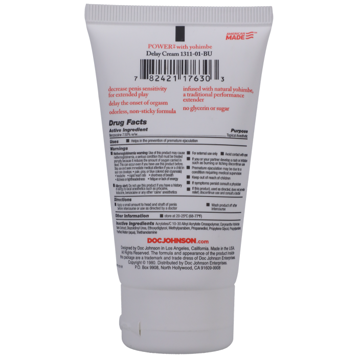 Intimate Enhancements - Power+ with Yohimbe - Delay Cream