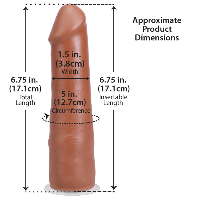 The Realistic Cock - With Removable Vac-U-Lock Suction Cup - ULTRASKYN - 7 Inch