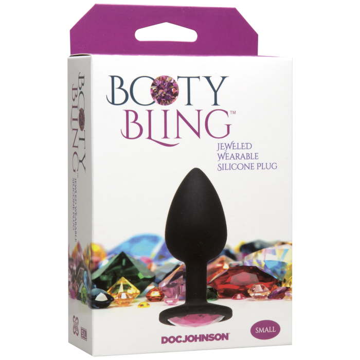 Booty Bling - Jeweled Wearable Silicone Plug - Small