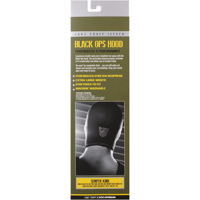 Fort Troff - Black Ops Hood - Large