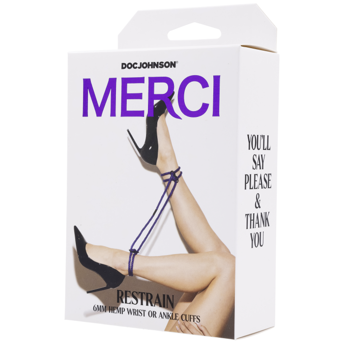 Merci - Restrain - 6mm Hemp Wrist or Ankle Cuffs