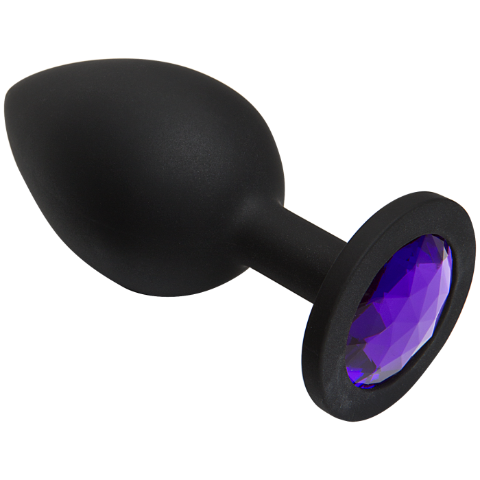 Booty Bling - Jeweled Wearable Silicone Plug - Large