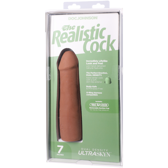 The Realistic Cock - With Removable Vac-U-Lock Suction Cup - ULTRASKYN - 7 Inch