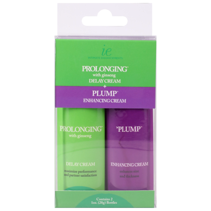 Intimate Enhancements - Prolonging + Plump - For Men - 2 Pack