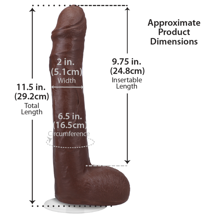 Signature Cocks - Anton Harden - 12 Inch ULTRASKYN Cock with Removable Vac-U-Lock Suction Cup