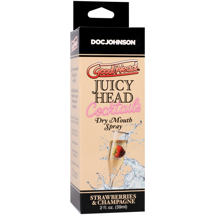 GoodHead - Juicy Head - Cocktails - Dry Mouth Spray - Strawberries & Champagne - 2 fl. oz.