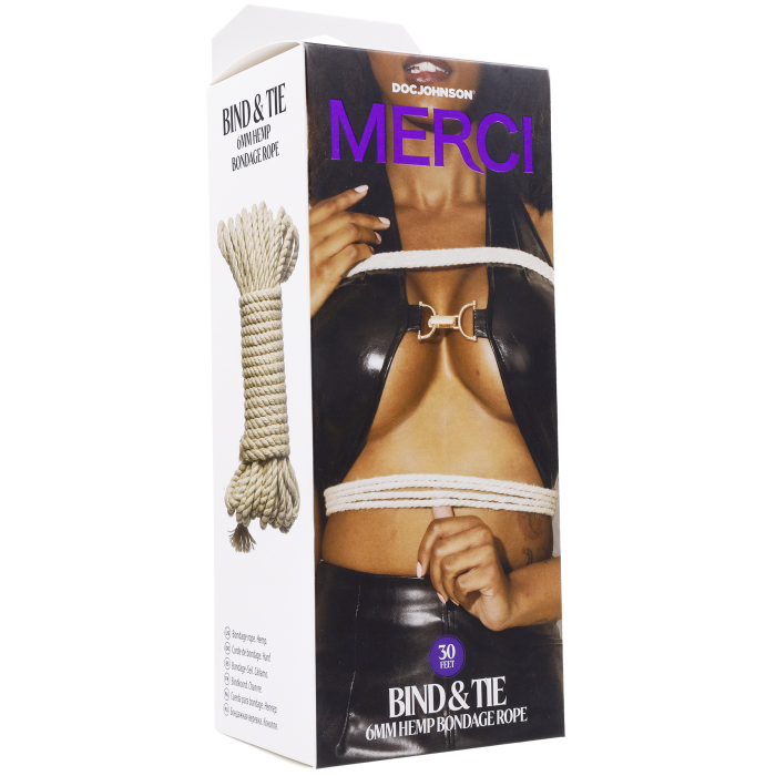Merci - Bind & Tie - 6mm Hemp Bondage Rope - 30 Feet