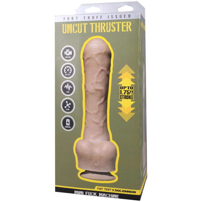 Fort Troff - Uncut Thruster - Mini Fuck Machine - Rechargeable Silicone with Remote