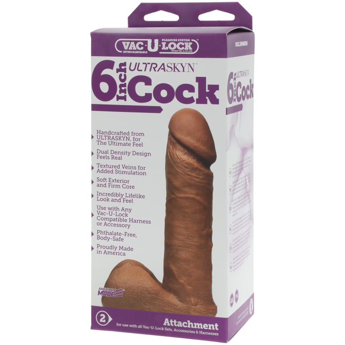 Vac-U-Lock - 6 Inch ULTRASKYN Cock