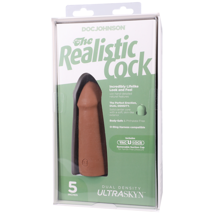 The Realistic Cock - With Removable Vac-U-Lock Suction Cup - ULTRASKYN - 5 Inch