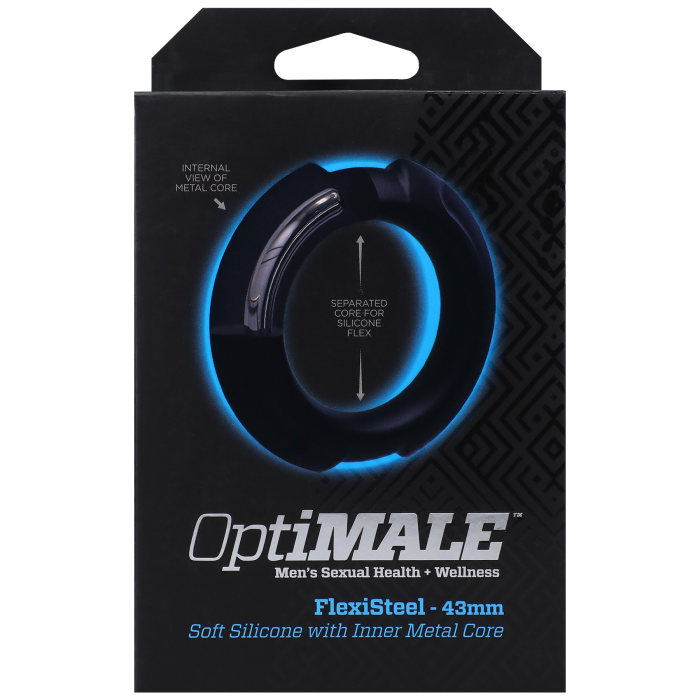 OptiMALE - FlexiSteel - Soft Silicone with Inner Metal Core - 43mm