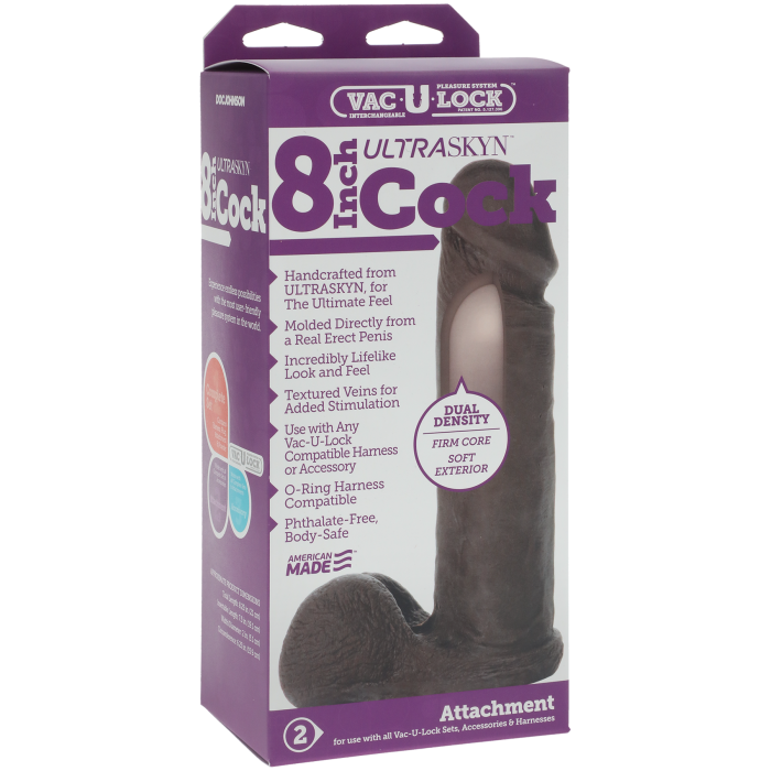 Vac-U-Lock - 8 Inch ULTRASKYN Cock