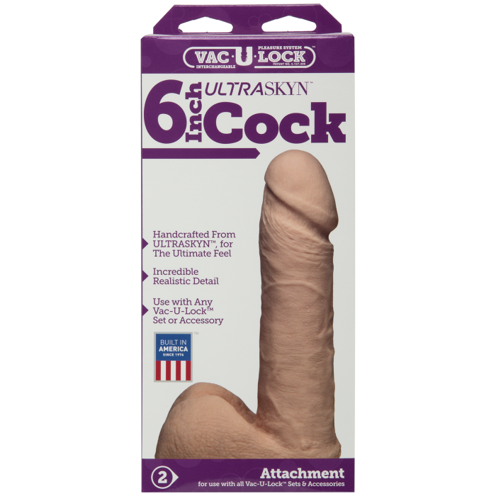 Vac-U-Lock - 6 Inch ULTRASKYN Cock