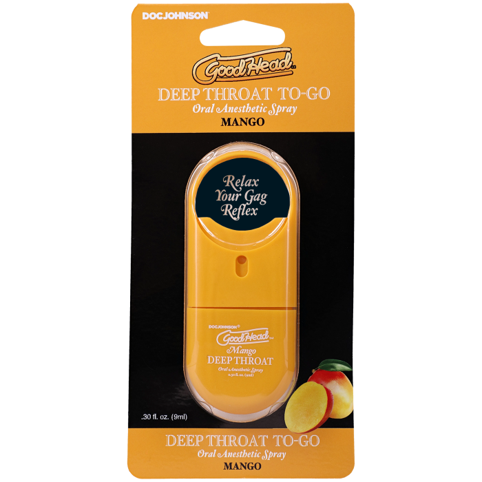 GoodHead - Deep Throat Spray To-Go - Mango - .30 fl. oz.