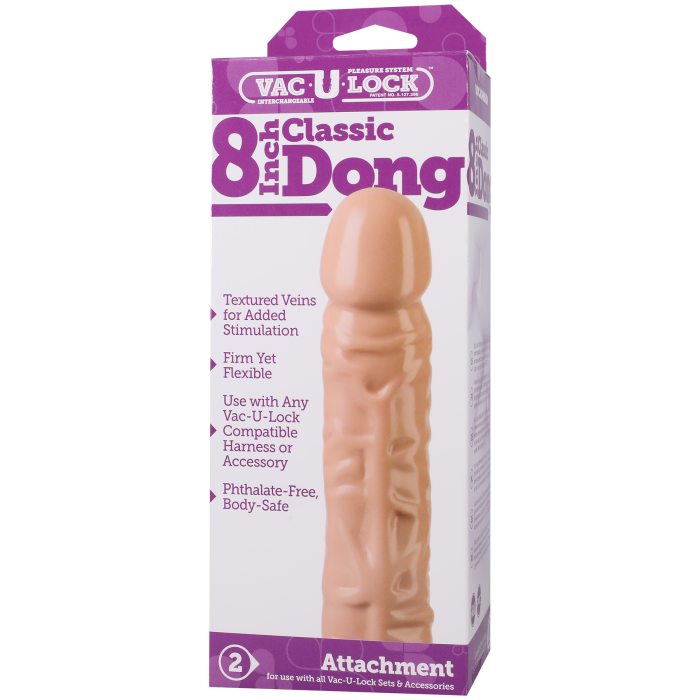 Vac-U-Lock - 8 Inch Classic Dong