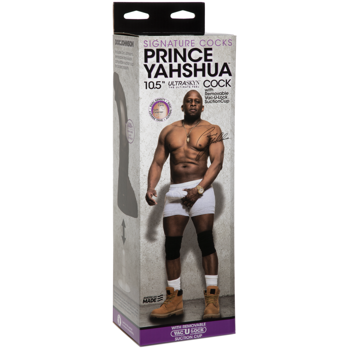 Signature Cocks - Prince Yahshua - 10.5 Inch ULTRASKYN Cock with Removable Vac-U-Lock Suction Cup