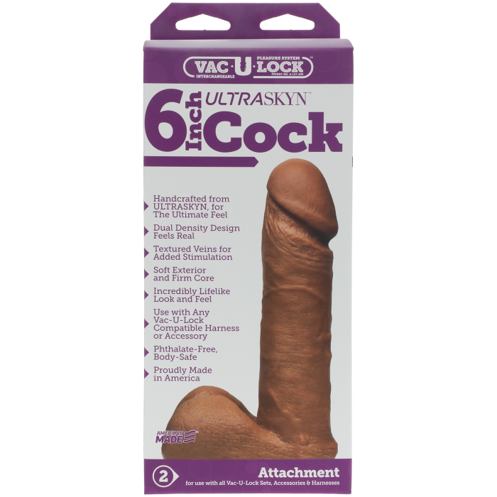 Vac-U-Lock - 6 Inch ULTRASKYN Cock