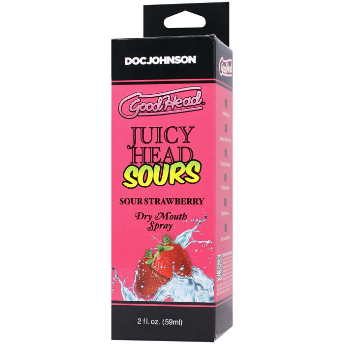 GoodHead - Juicy Head - Dry Mouth Spray - Sour Strawberry - 2 fl. oz.