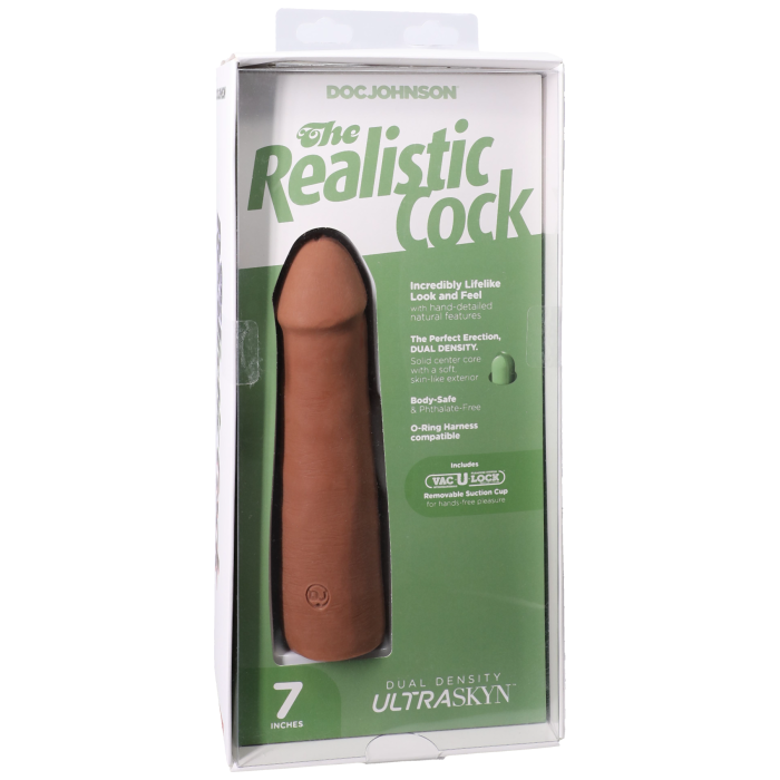 The Realistic Cock - With Removable Vac-U-Lock Suction Cup - ULTRASKYN - 7 Inch