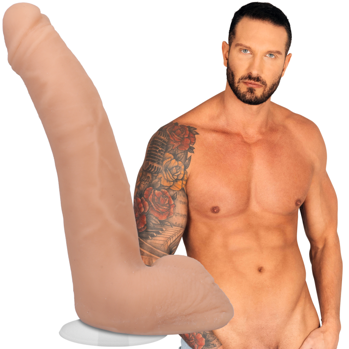 Signature Cocks - Quinton James - 9.5 Inch ULTRASKYN Cock with Removable Vac-U-Lock Suction Cup