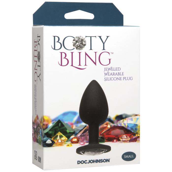 Booty Bling - Jeweled Wearable Silicone Plug - Small