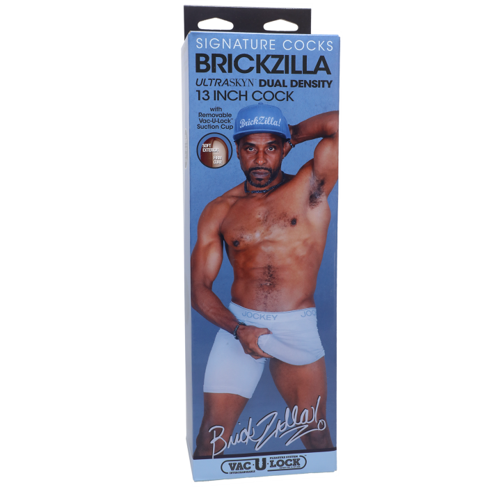 Signature Cocks - Brickzilla - 13 Inch ULTRASKYN Cock with Removable Vac-U-Lock Suction Cup