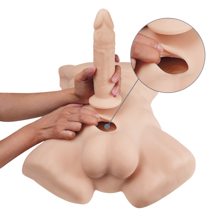 SILEX-D - Apollo L Male Torso + Liquid Silicone Model 2 (7") Dildo
