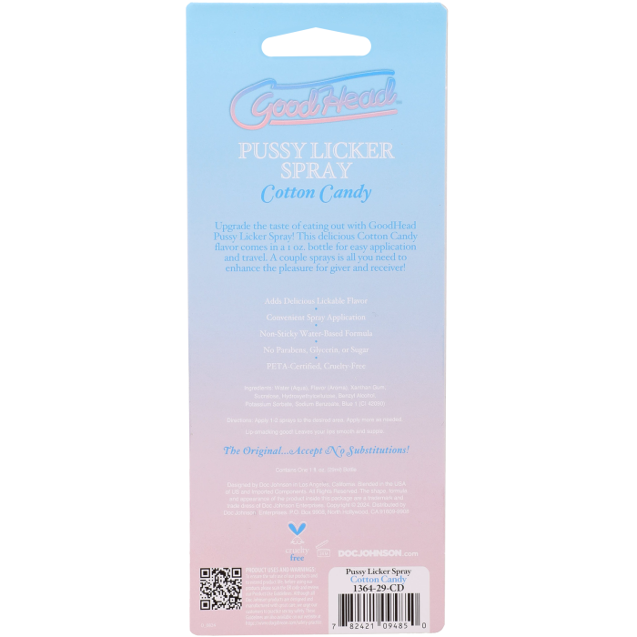 GoodHead - Pussy Licker Spray - Cotton Candy - 1 fl. oz.