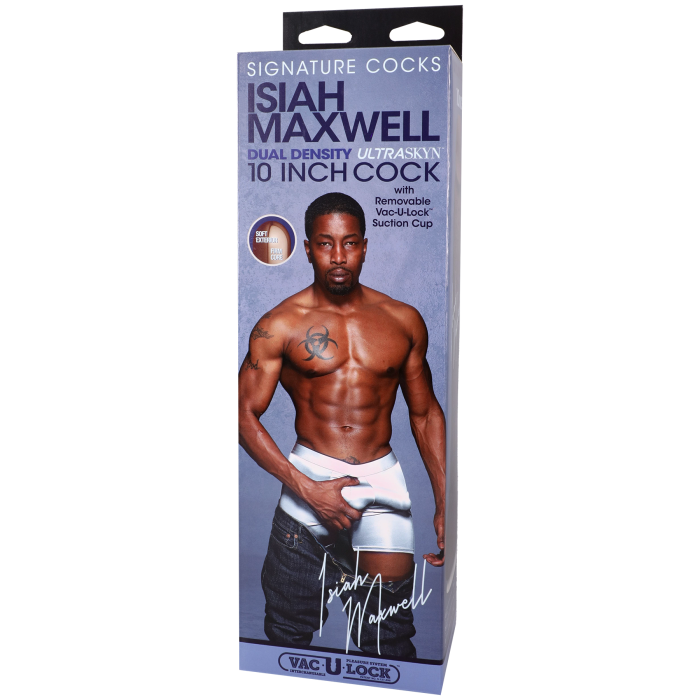 Signature Cocks - Isiah Maxwell - 10 Inch ULTRASKYN Cock with Removable Vac-U-Lock Suction Cup