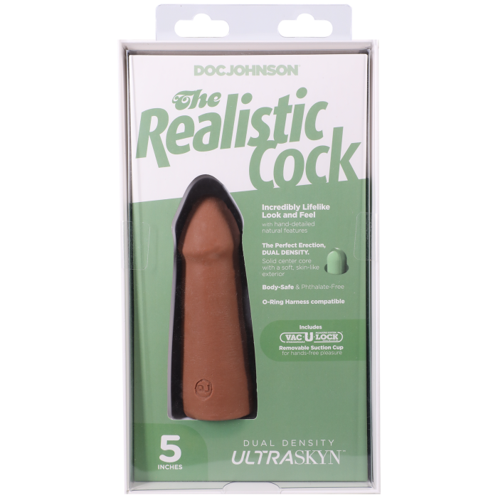 The Realistic Cock - With Removable Vac-U-Lock Suction Cup - ULTRASKYN - 5 Inch