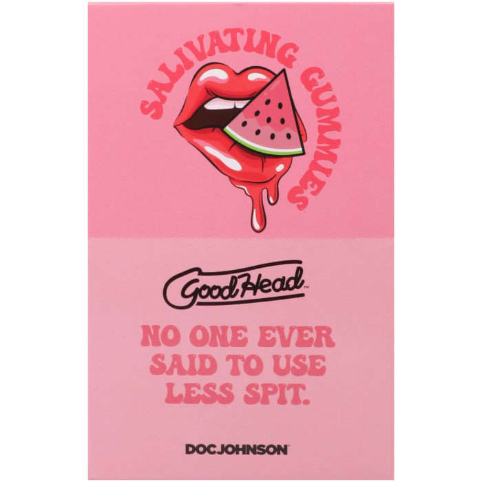 GoodHead - Salivating Gummies - 24 ct display (3 pcs per pouch) 12g - Watermelon