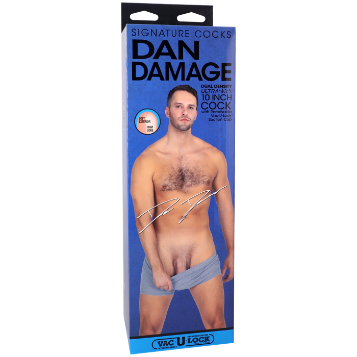 Signature Cocks - Dan Damage - 10 Inch ULTRASKYN Cock with Removable Vac-U-Lock Suction Cup